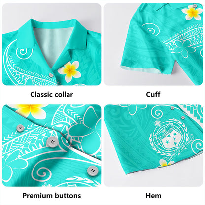 Samoa Hawaiian Shirt Polynesia Floral Tribal Ver.1