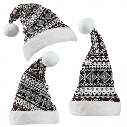Samoa Christmas Hat Polynesian Tribal Print Stripe Style