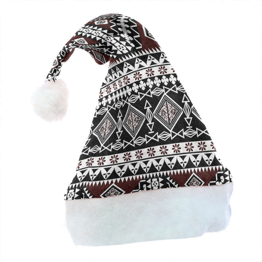Samoa Christmas Hat Polynesian Tribal Print Stripe Style