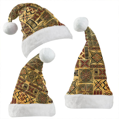 Samoa Christmas Hat Tapa Design Dobby Fabric
