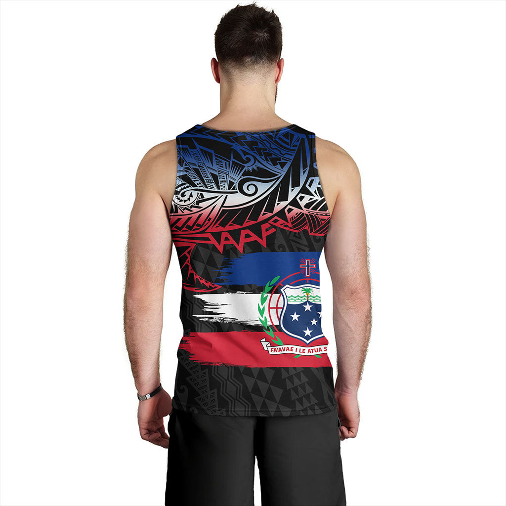 Samoa Tank Top Tribal Polynesian Grunge Flag