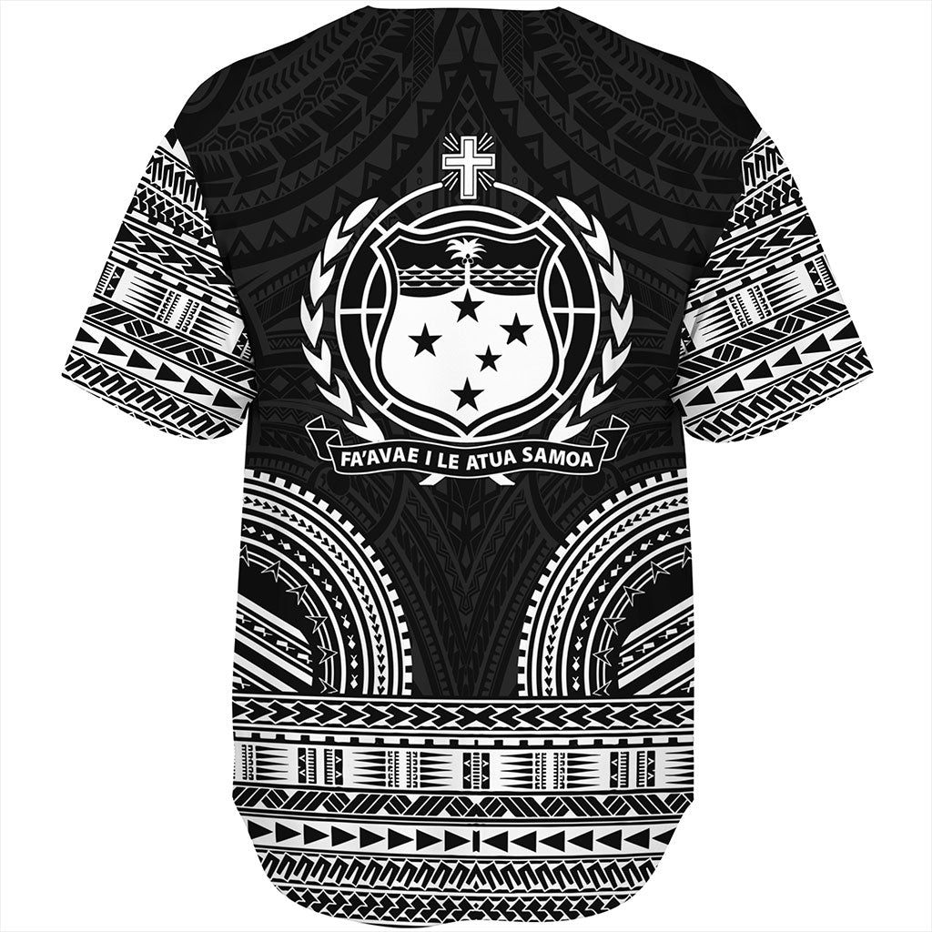 Samoa Baseball Shirt Ula Nifo Circle Pattern Design