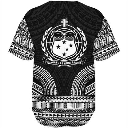 Samoa Baseball Shirt Ula Nifo Circle Pattern Design