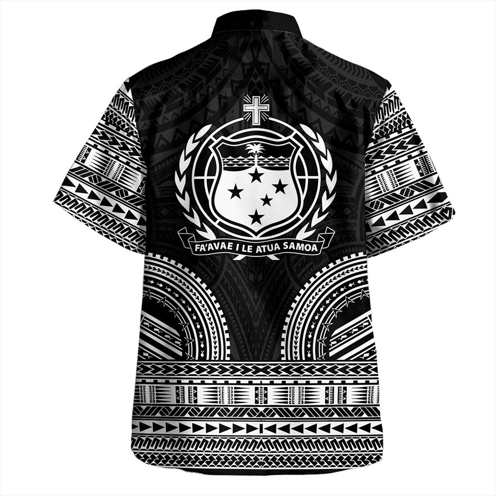 Samoa Hawaiian Shirt Ula Nifo Circle Pattern Design