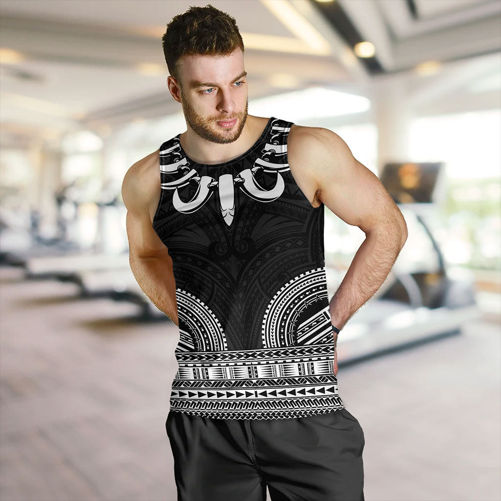 Samoa Tank Top Ula Nifo Circle Pattern Design