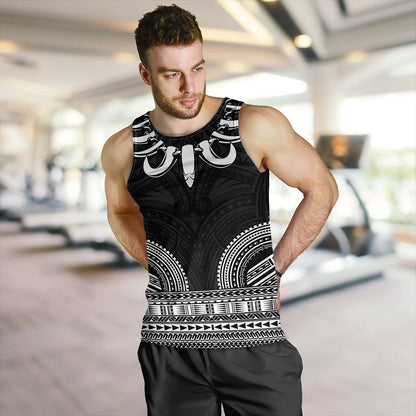 Samoa Tank Top Ula Nifo Circle Pattern Design