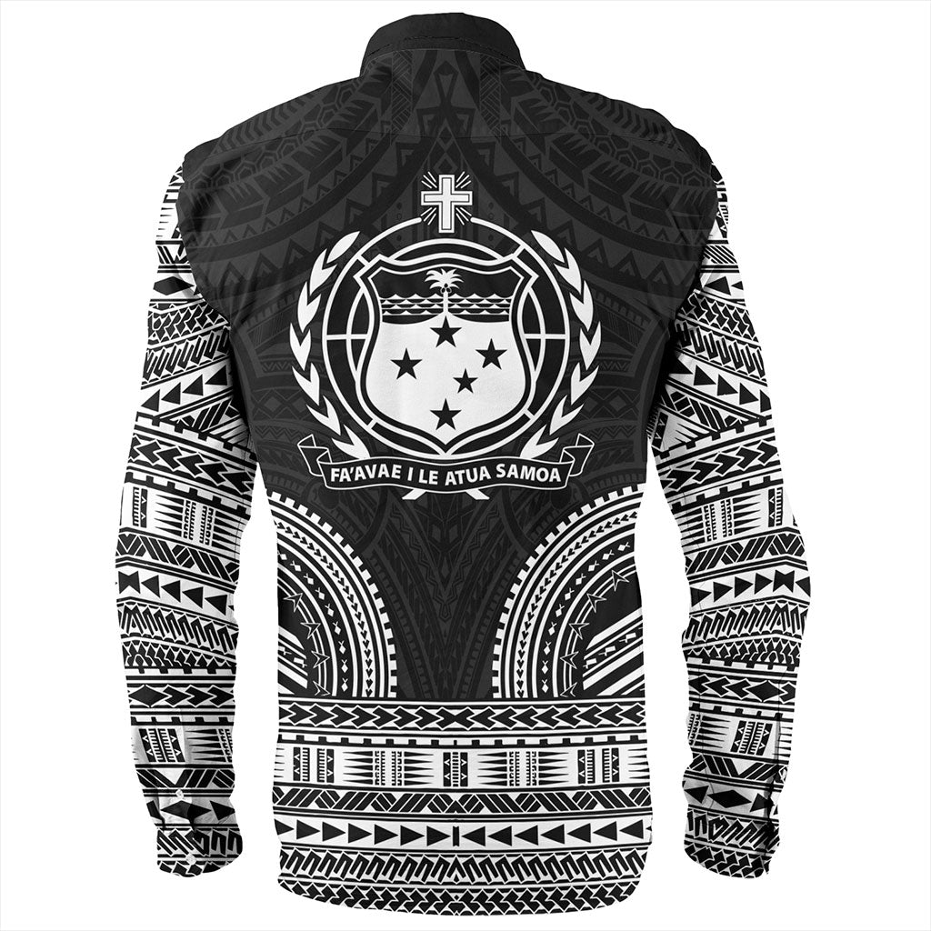 Samoa Long Sleeve Shirt Ula Nifo Circle Pattern Design