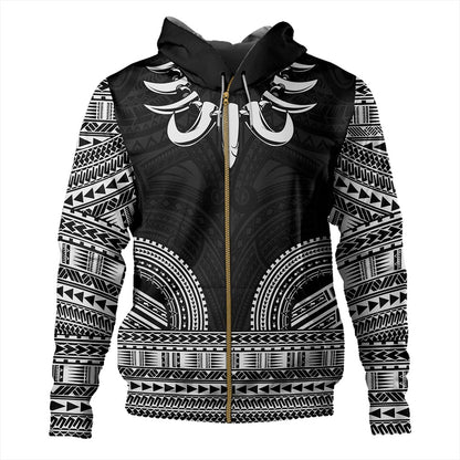 Samoa Hoodie Ula Nifo Circle Pattern Design