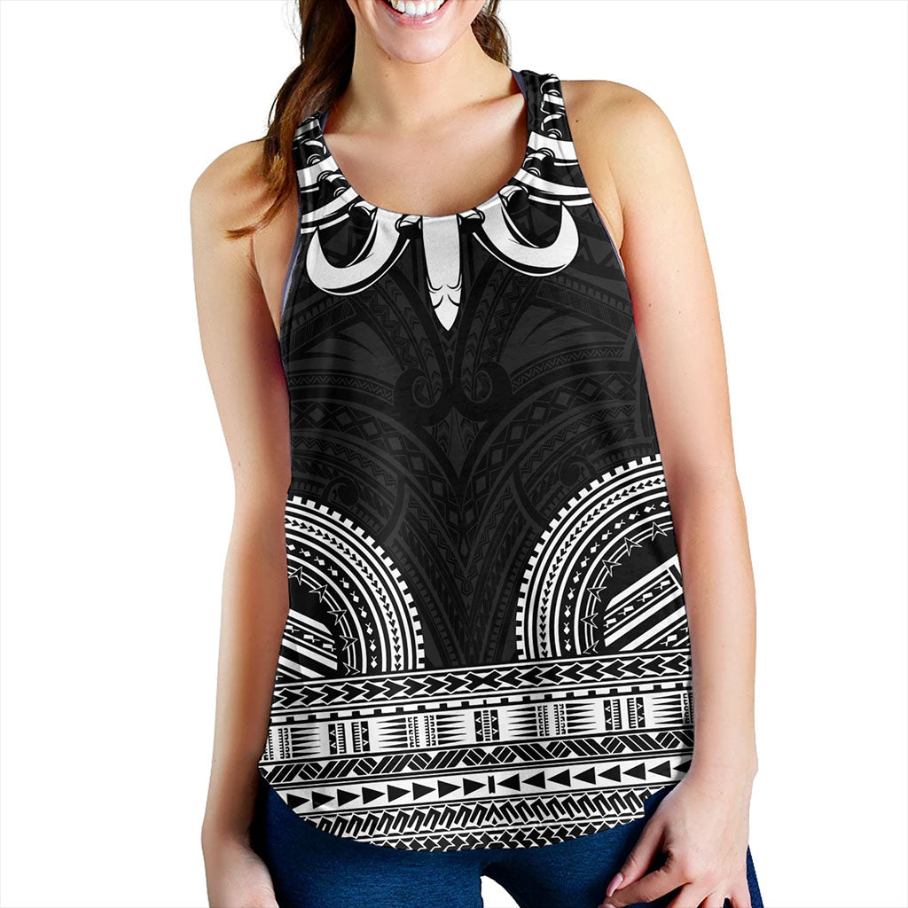 Samoa Women Tank Ula Nifo Circle Pattern Design
