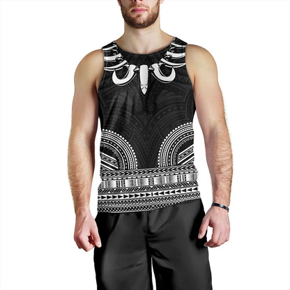 Samoa Tank Top Ula Nifo Circle Pattern Design