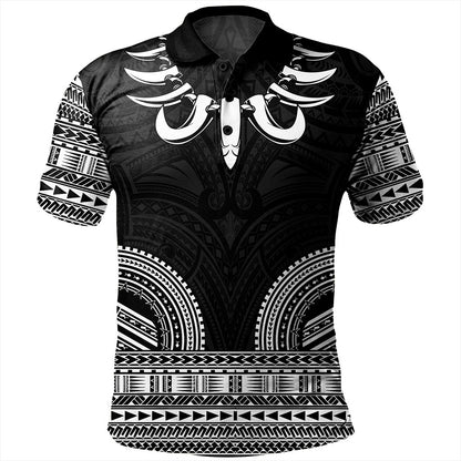 Samoa Polo Shirt Ula Nifo Circle Pattern Design