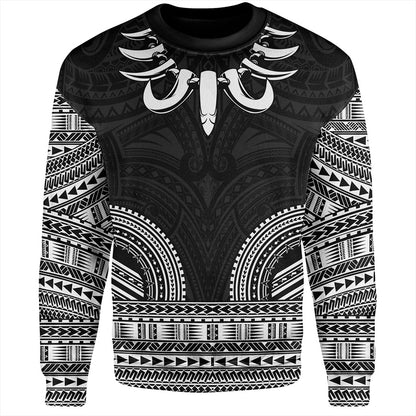Samoa Sweatshirt Ula Nifo Circle Pattern Design