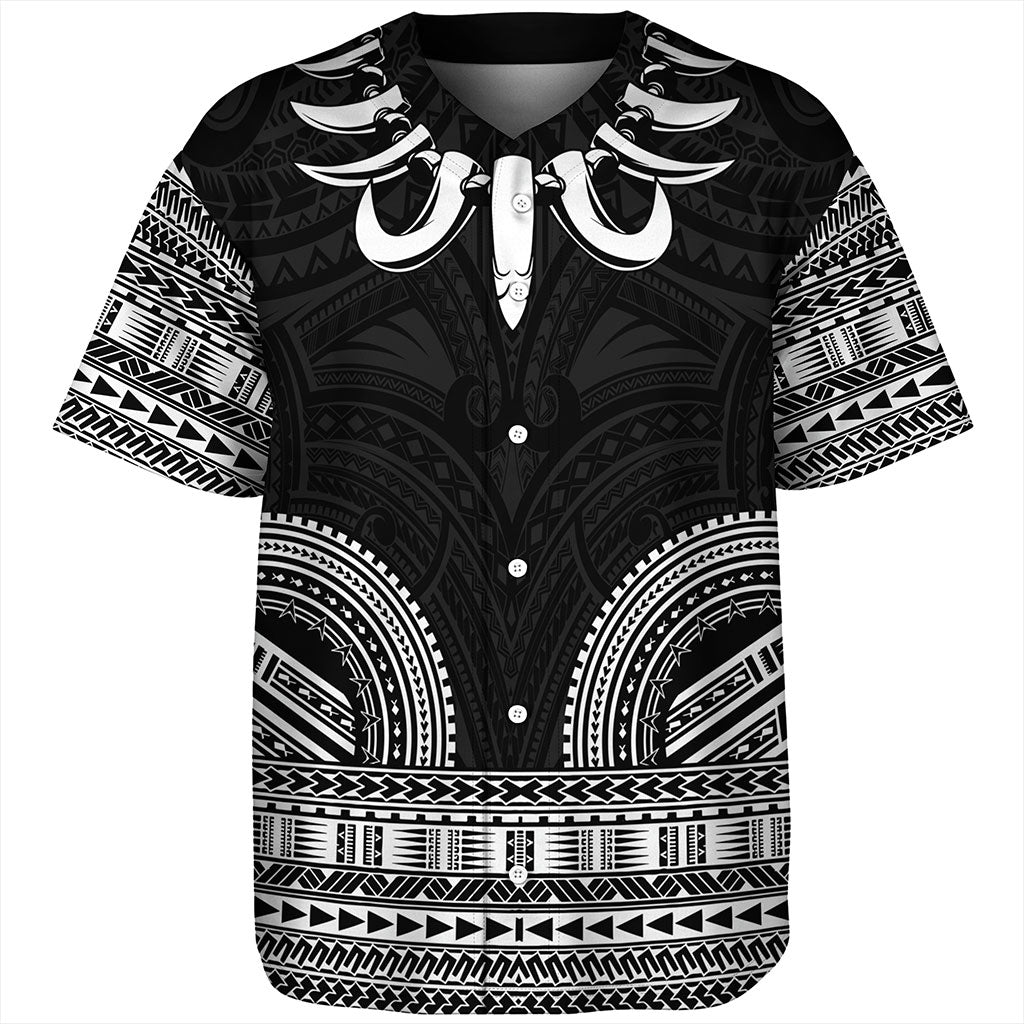 Samoa Baseball Shirt Ula Nifo Circle Pattern Design