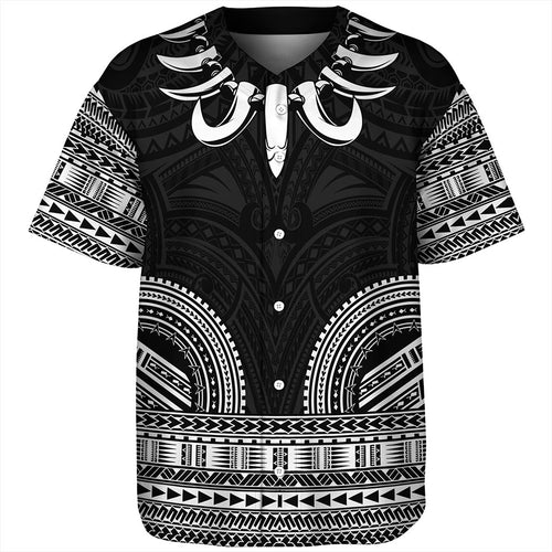 Samoa Baseball Shirt Ula Nifo Circle Pattern Design