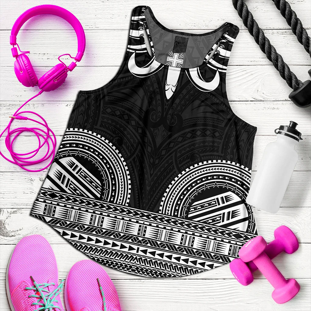 Samoa Women Tank Ula Nifo Circle Pattern Design