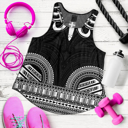 Samoa Women Tank Ula Nifo Circle Pattern Design