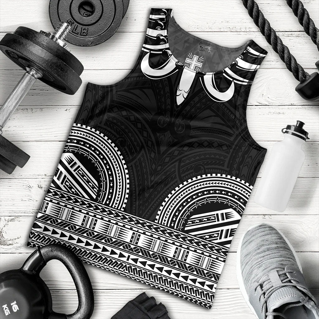 Samoa Tank Top Ula Nifo Circle Pattern Design