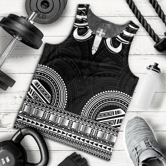 Samoa Tank Top Ula Nifo Circle Pattern Design
