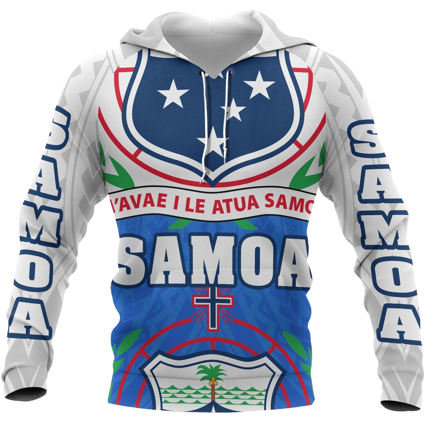 Samoa All Over Hoodie - Coat Of Arm