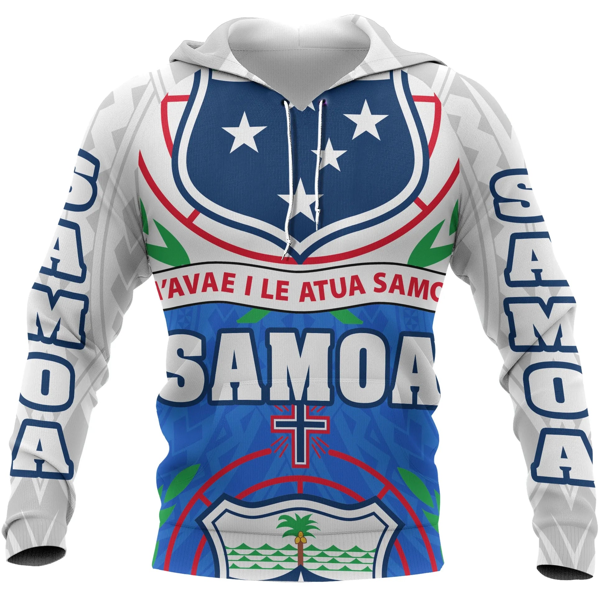 Samoa All Over Hoodie - Coat Of Arm