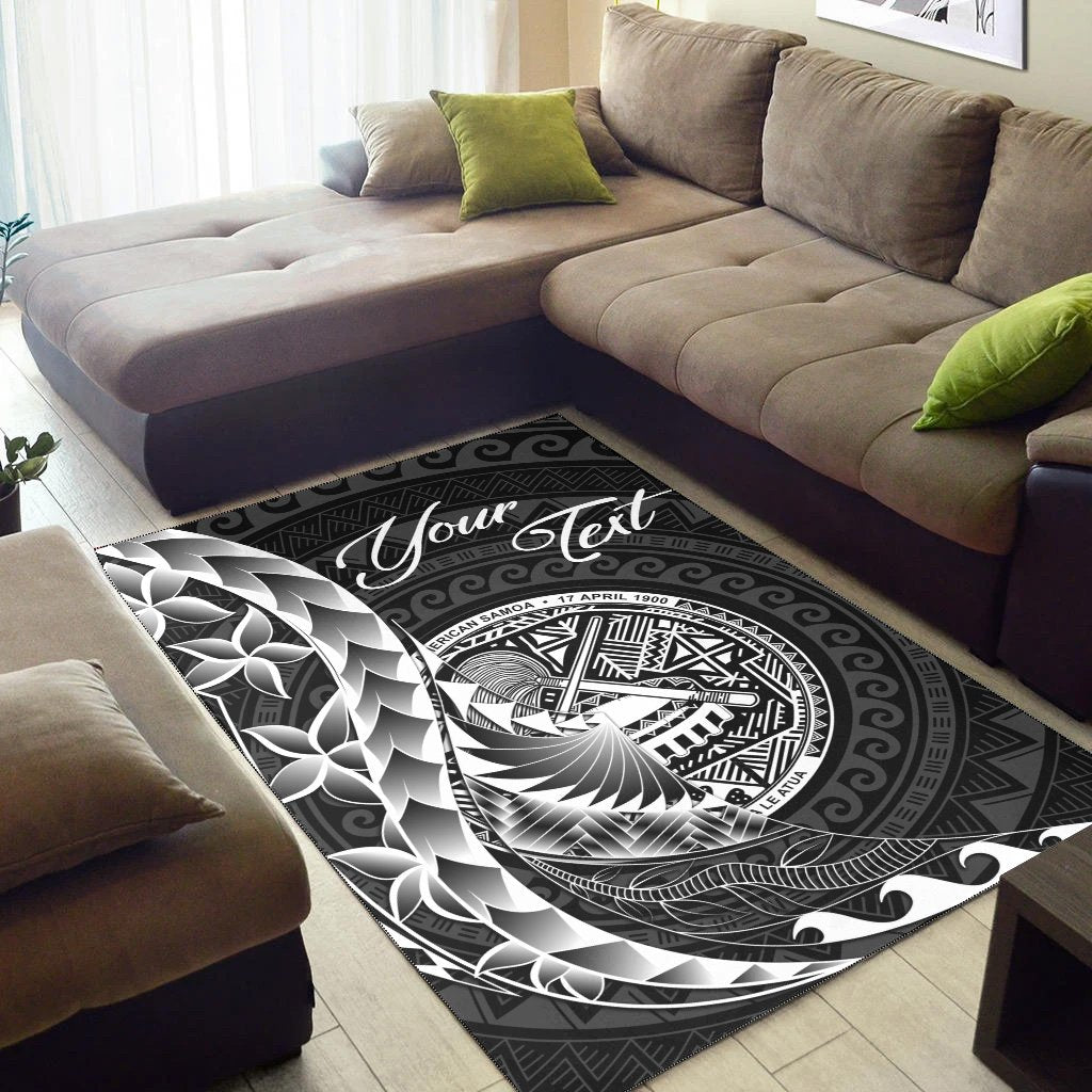 American Samoa Area Rug - Custom Personalised Polynesian Pattern Style