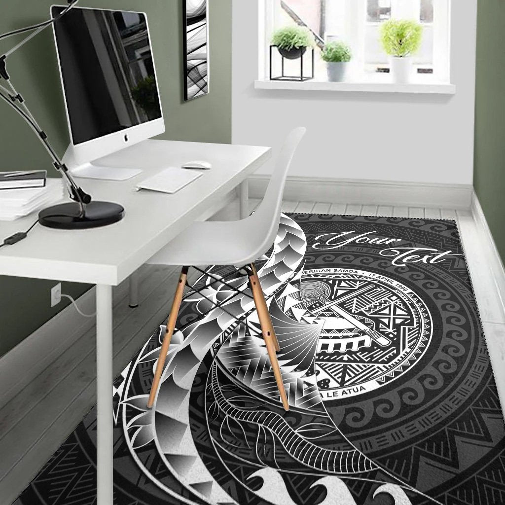 American Samoa Area Rug - Custom Personalised Polynesian Pattern Style