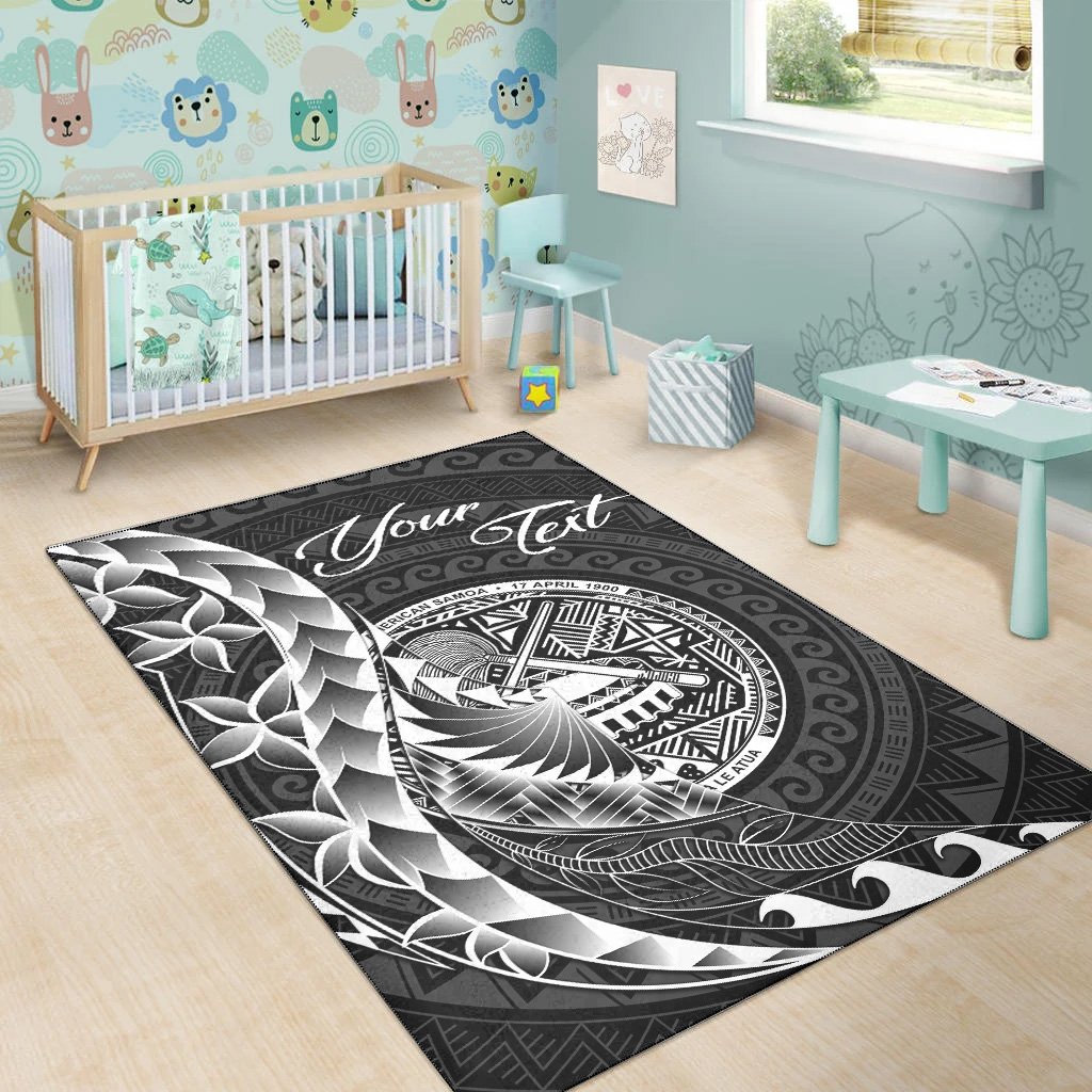 American Samoa Area Rug - Custom Personalised Polynesian Pattern Style