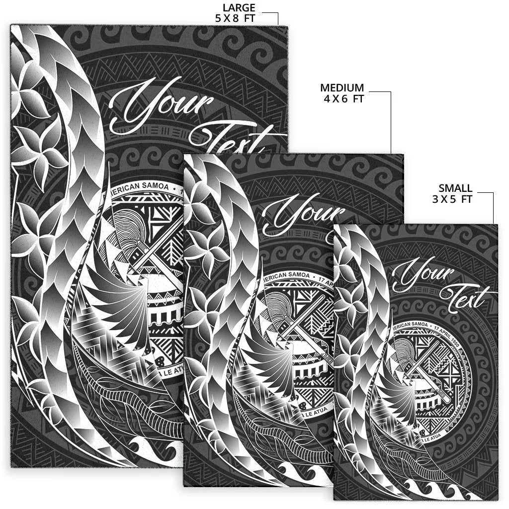 American Samoa Area Rug - Custom Personalised Polynesian Pattern Style