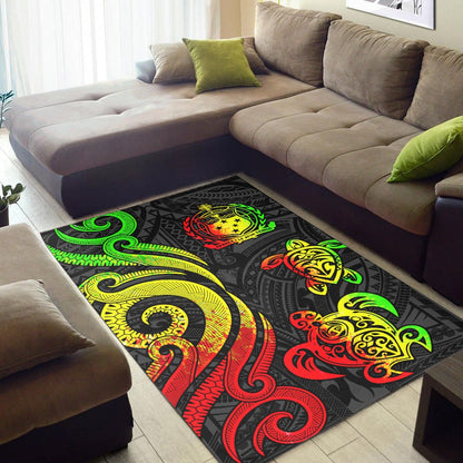 Samoa Area Rug - Reggae Tentacle Turtle