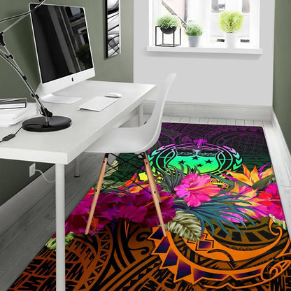 Samoa Area Rug - Summer Hibiscus