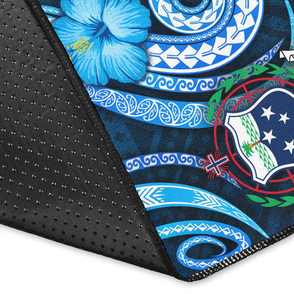 Samoa Area Rug -Turtle and Tribal Tattoo Of Polynesian