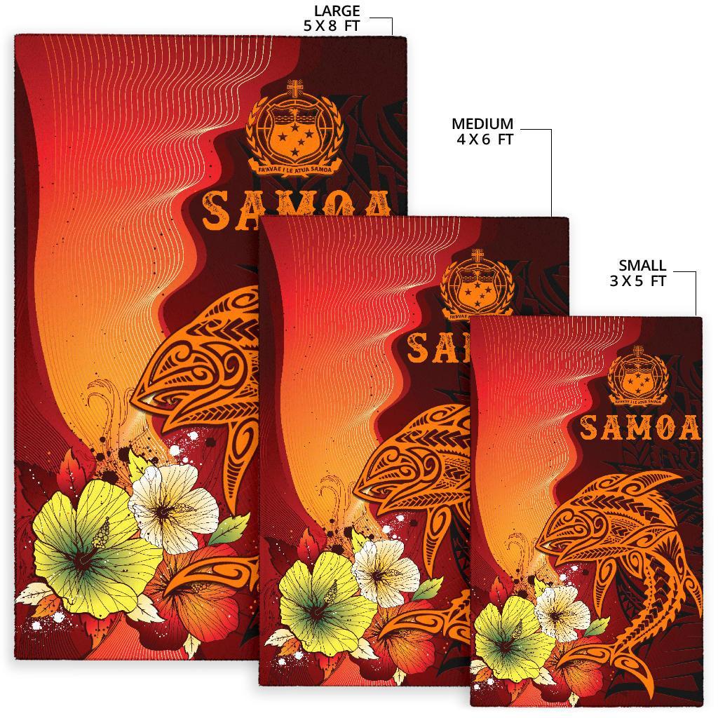 Samoa Area Rugs - Tribal Tuna Fish