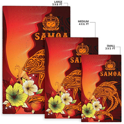 Samoa Area Rugs - Tribal Tuna Fish