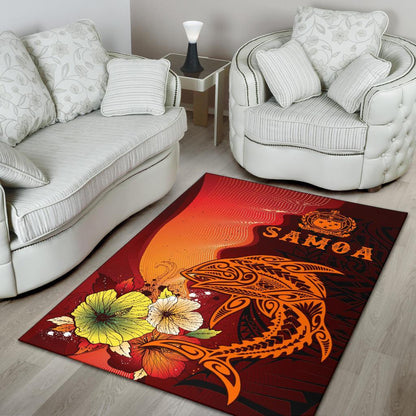 Samoa Area Rugs - Tribal Tuna Fish