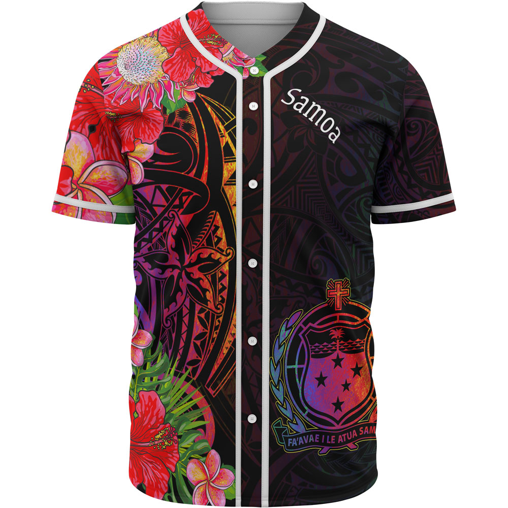 Samoa Baseball Shirt - Tropical Hippie Style