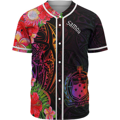 Samoa Baseball Shirt - Tropical Hippie Style