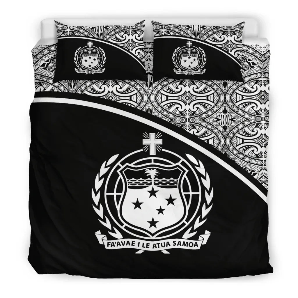 Samoa Duvet Cover Set - Black Curve Style