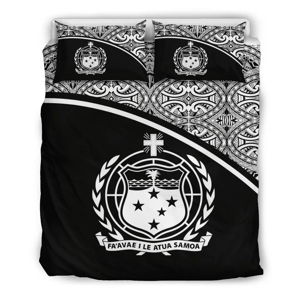 Samoa Duvet Cover Set - Black Curve Style