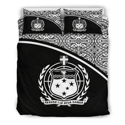 Samoa Duvet Cover Set - Black Curve Style