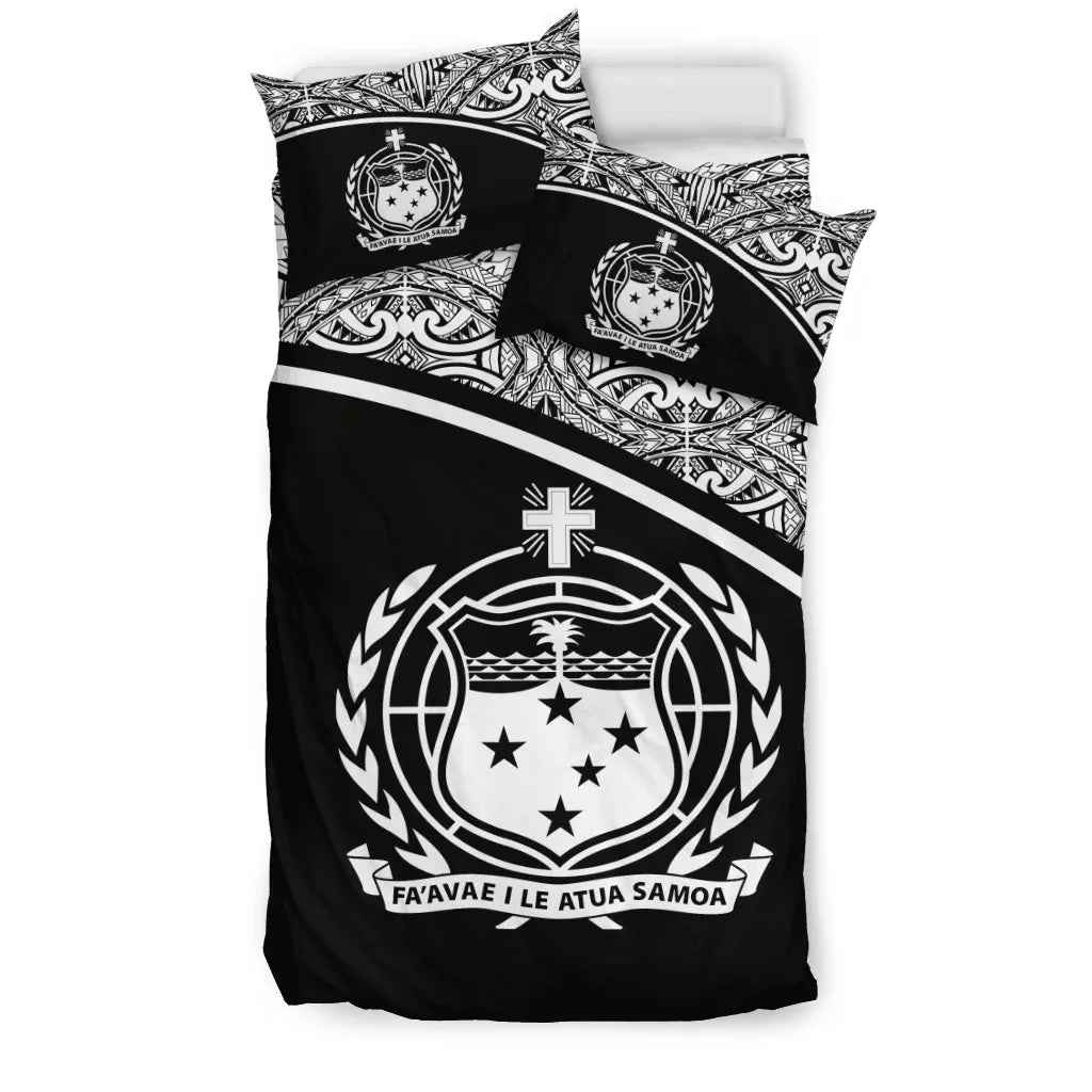 Samoa Duvet Cover Set - Black Curve Style