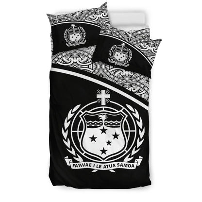 Samoa Duvet Cover Set - Black Curve Style