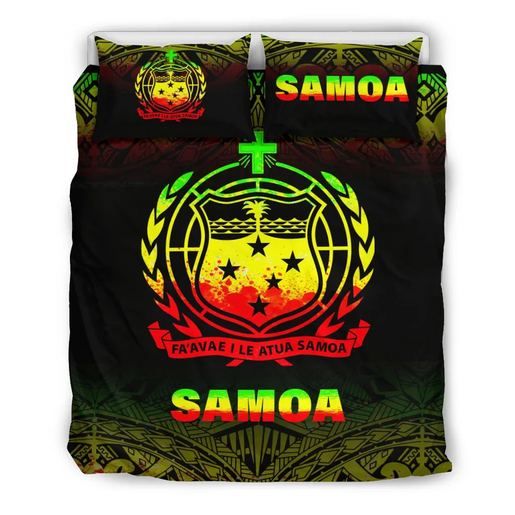 Samoa Duvet Cover Set - Reggae Fog Style