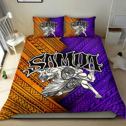Samoa Bedding Set - Warrior Style Polynesian Patterns