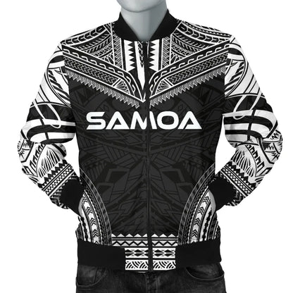 Samoa Polynesian Chief Bomber Jacket - Black Version