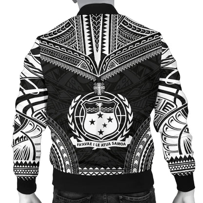 Samoa Polynesian Chief Bomber Jacket - Black Version