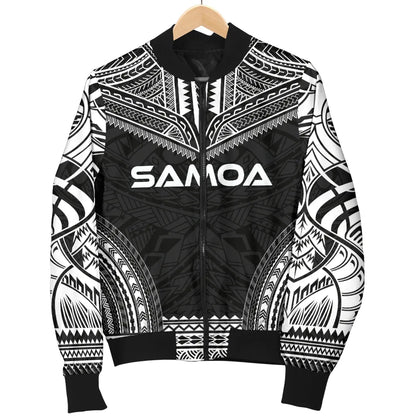 Samoa Polynesian Chief Bomber Jacket - Black Version