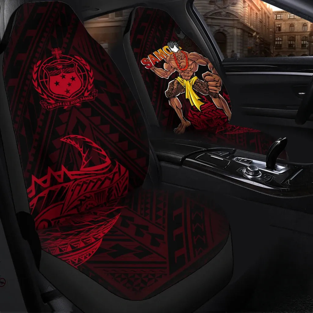 Samoa Car Seat Cover - The Samoa Warrior Strong