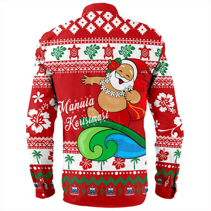 Samoa Long Sleeve Shirt Santa Claus Ho Ho Ho Christmas