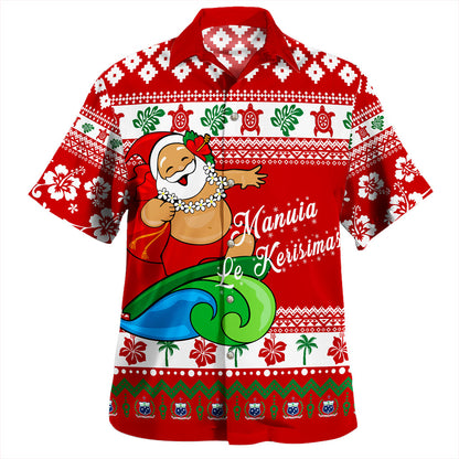 Samoa Hawaiian Shirt Santa Claus Ho Ho Ho Christmas