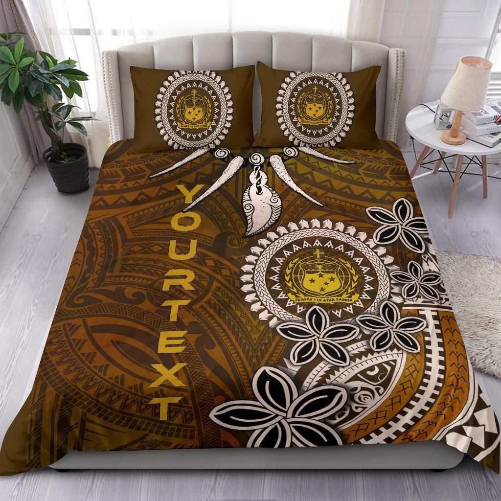 Samoa Custom Personalised Bedding Sets - Polynesian Boar Tusk